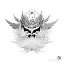 Tengu Mask, Clan Symbol tattoo design idea