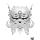 Tengu Mask, Clan Symbol tattoo design idea