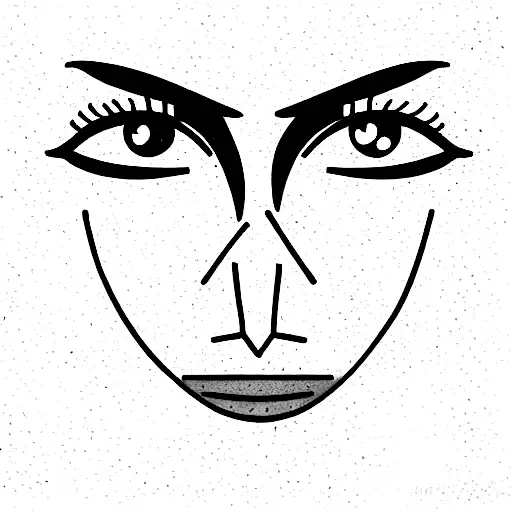 theatre masks with different emotions  tattoo design idea