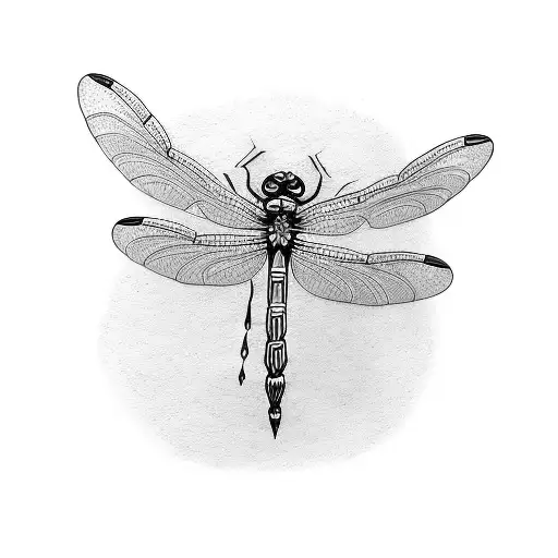 Dragonfly tattoo design idea