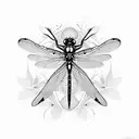 Dragonfly tattoo design idea