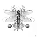 Dragonfly tattoo design idea