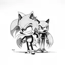 sonic and Naruto tattoo design idea