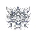 Lotus Flower Buddha tattoo design idea