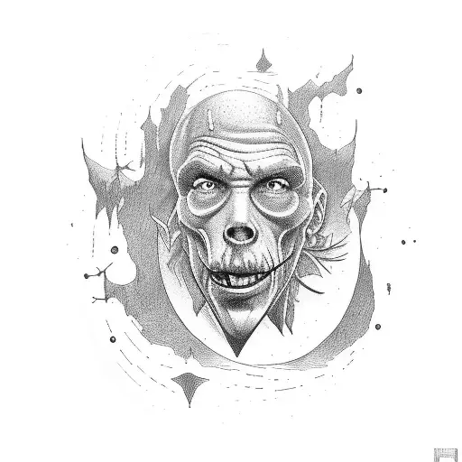 small Stephen king pile of books  tattoo design idea