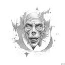 small Stephen king pile of books  tattoo design idea