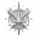 Trident tattoo design idea