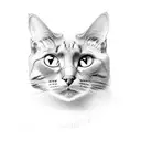 cat and computer mouse tattoo design idea