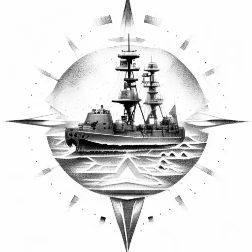 ship tattoo - Ship - Sticker | TeePublic
