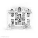 Greek buildings tattoo design idea