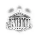 Greek buildings tattoo design idea