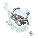 Cliff Diving tattoo design idea