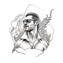 Cliff Diving tattoo design idea