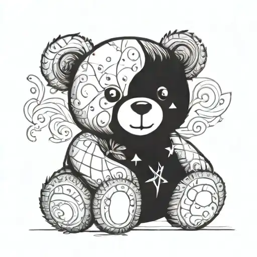 Teddy Bear symbolizing hope and transformation  tattoo design idea