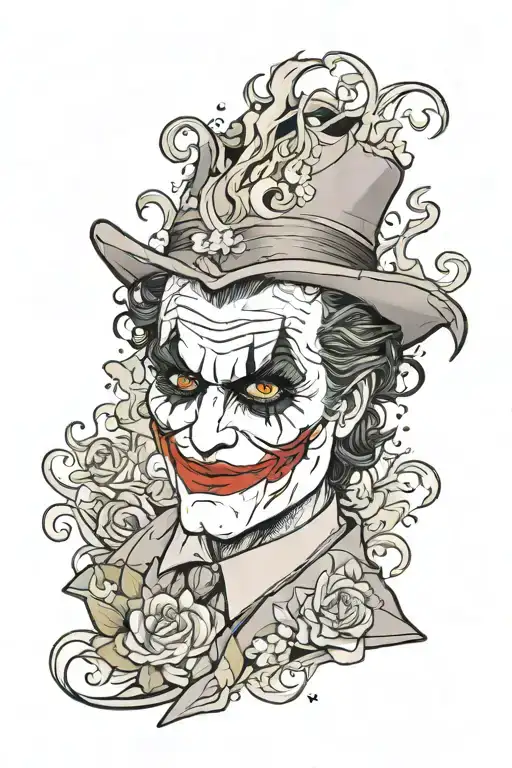 joker joaquin phoenix tattoo tattoo design idea
