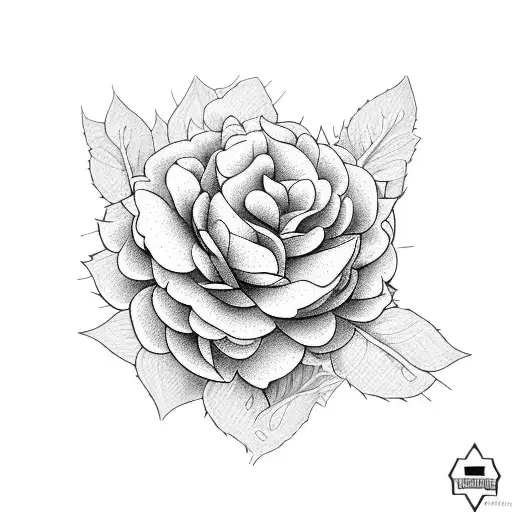 hydrangea, peony, rose, eucalyptus  tattoo design idea