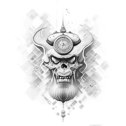 monk mode tattoo design idea