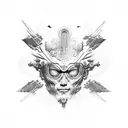 icarus tattoo design idea