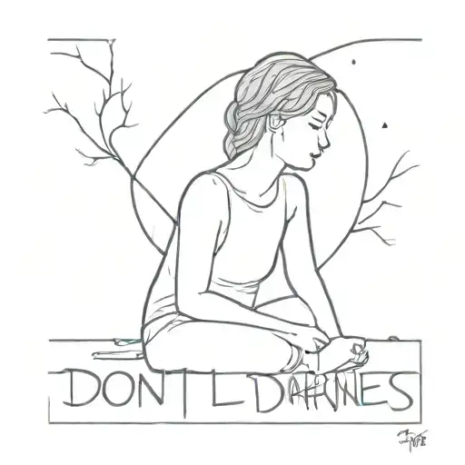 Minimalist "Don't Let This Darkness Fool You All..." Tattoo Idea