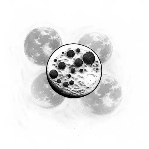 photorealistic black and white moon with click hands pointing to 1:11. Some clouds in front of it with slight color to t tattoo design idea