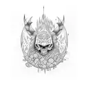 BAM > BOOM tattoo design idea