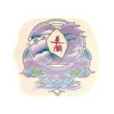 torii tattoo design idea