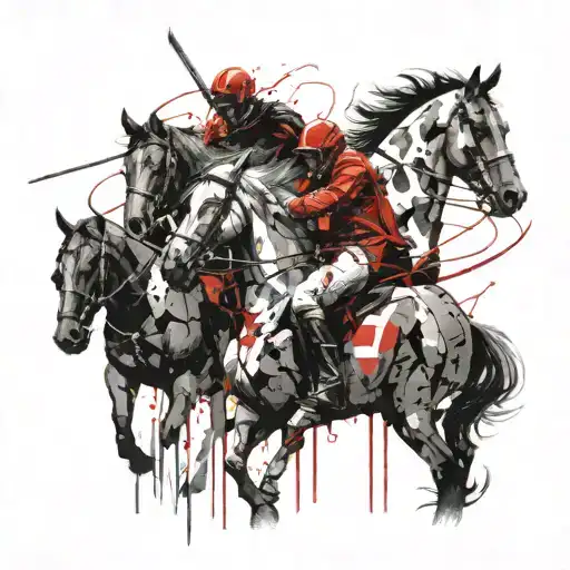 the 4 horsemen tattoo design idea