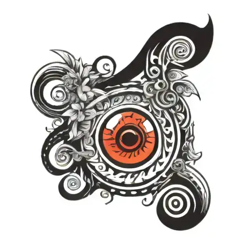 hypno spiral tattoo design idea