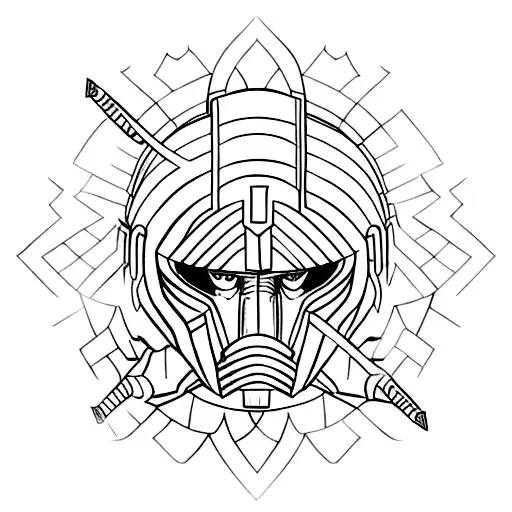 A Spartan helmet, leo symbol tattoo design idea