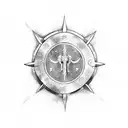 spartan shield  tattoo design idea