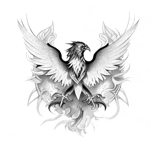 Phoenix tattoo design idea