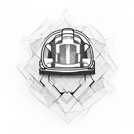 design and construction, hardhat, worker, build tattoo design idea