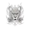 Muse tattoo design idea