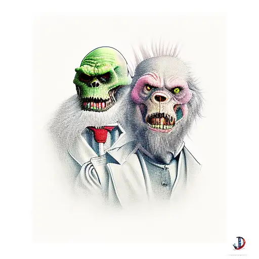 dr.jekkyl and mr.hyde  tattoo design idea