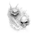 dr.jekkyl and mr.hyde  tattoo design idea