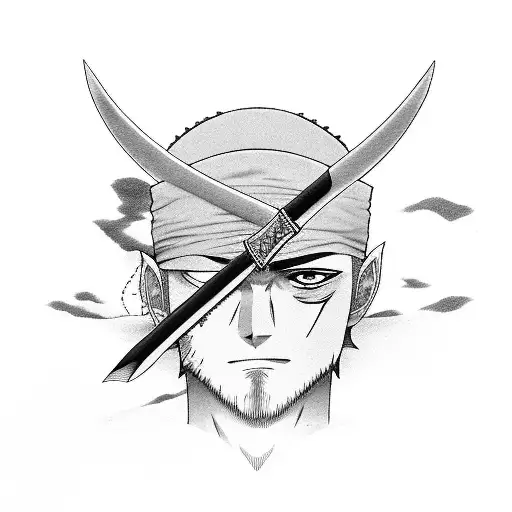Roronoa Zoro tattoo design idea