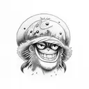 Monkey D. Luffy tattoo design idea