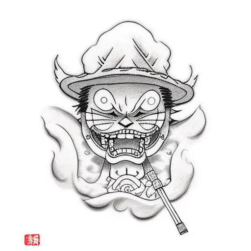 Luffy tattoo design idea
