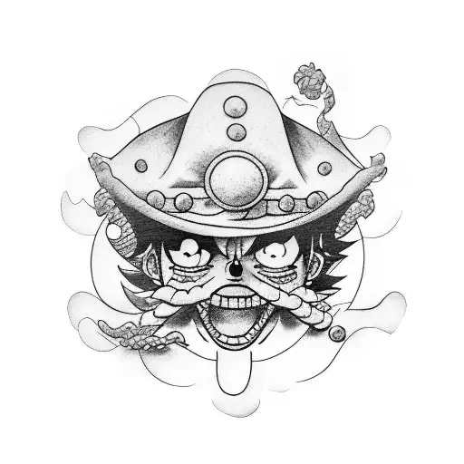 Luffy tattoo design idea