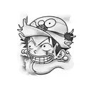 Luffy tattoo design idea
