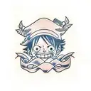 Luffy tattoo design idea