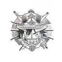 Luffy tattoo design idea