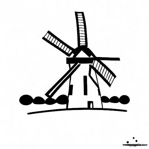 windmill cookie tattoo design idea