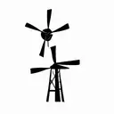 windmill cookie tattoo design idea