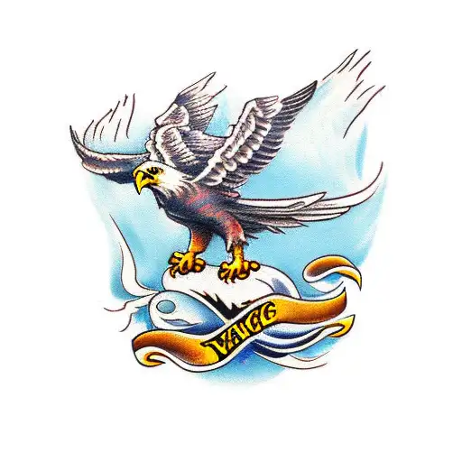 eagle viking tattoo design idea