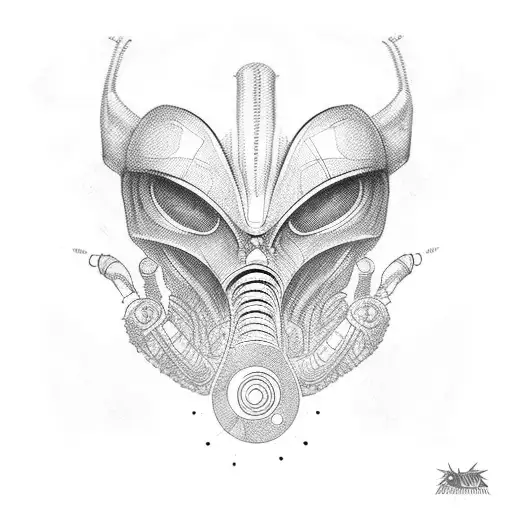 Alien  tattoo design idea