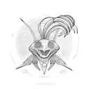 Alien  tattoo design idea