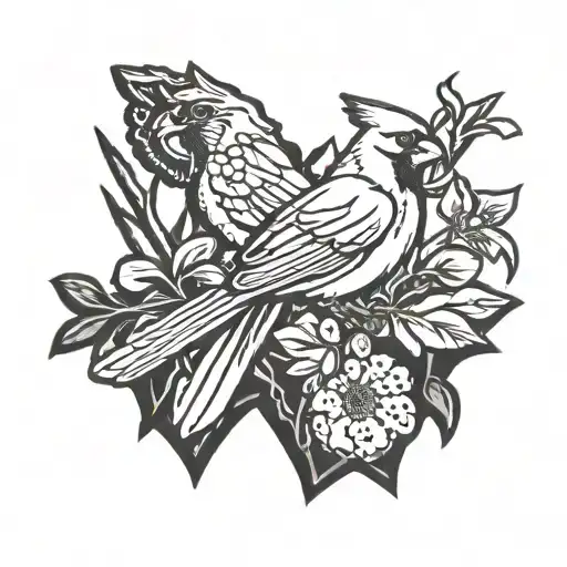 St. Louis Cardinals, Fighting Illini, Landscaping. Blend all of those into a chest tattoo tattoo design idea