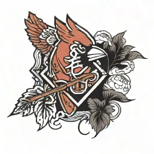 St. Louis Cardinals, Fighting Illini, Landscaping. Blend all of those into a chest tattoo tattoo design idea