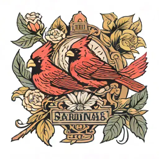 St. Louis Cardinals, Fighting Illini, Landscaping. Blend all of those into a chest tattoo tattoo design idea